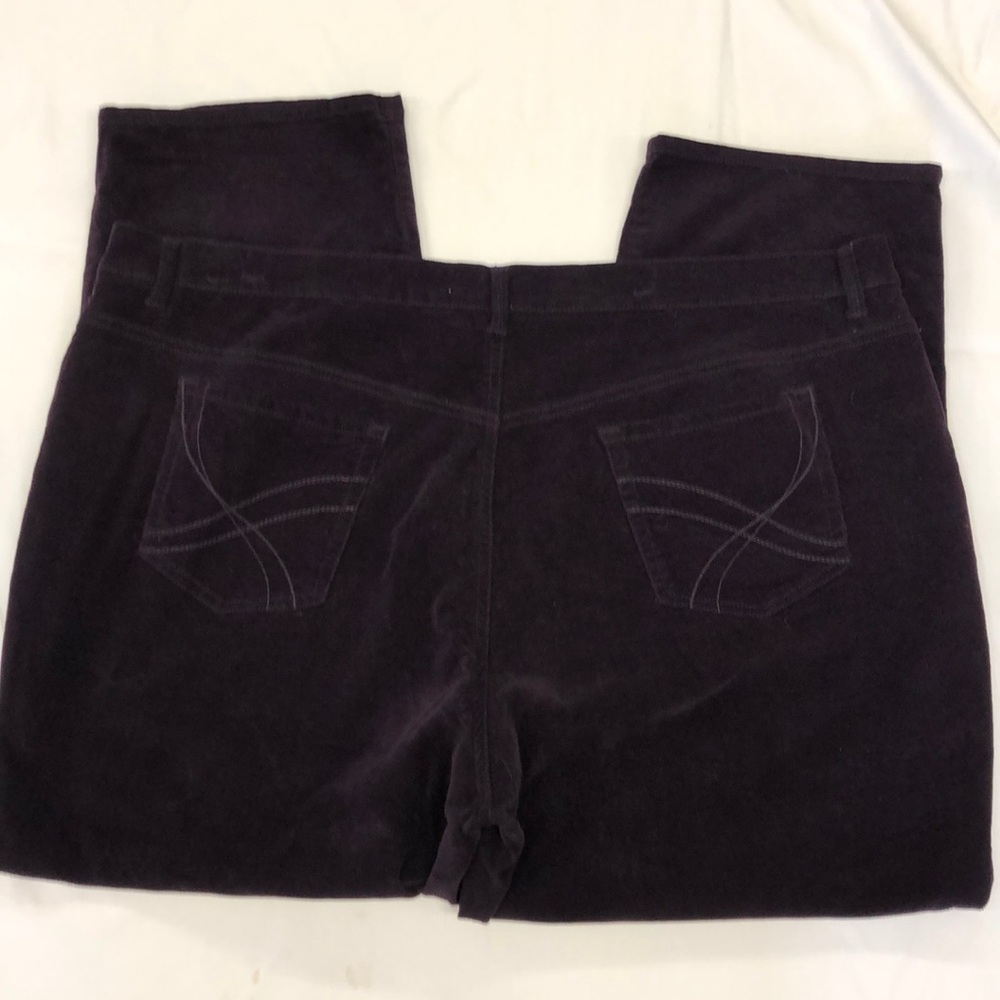 Gloria Vanderbilt Purple Corduroy Pants Size 24